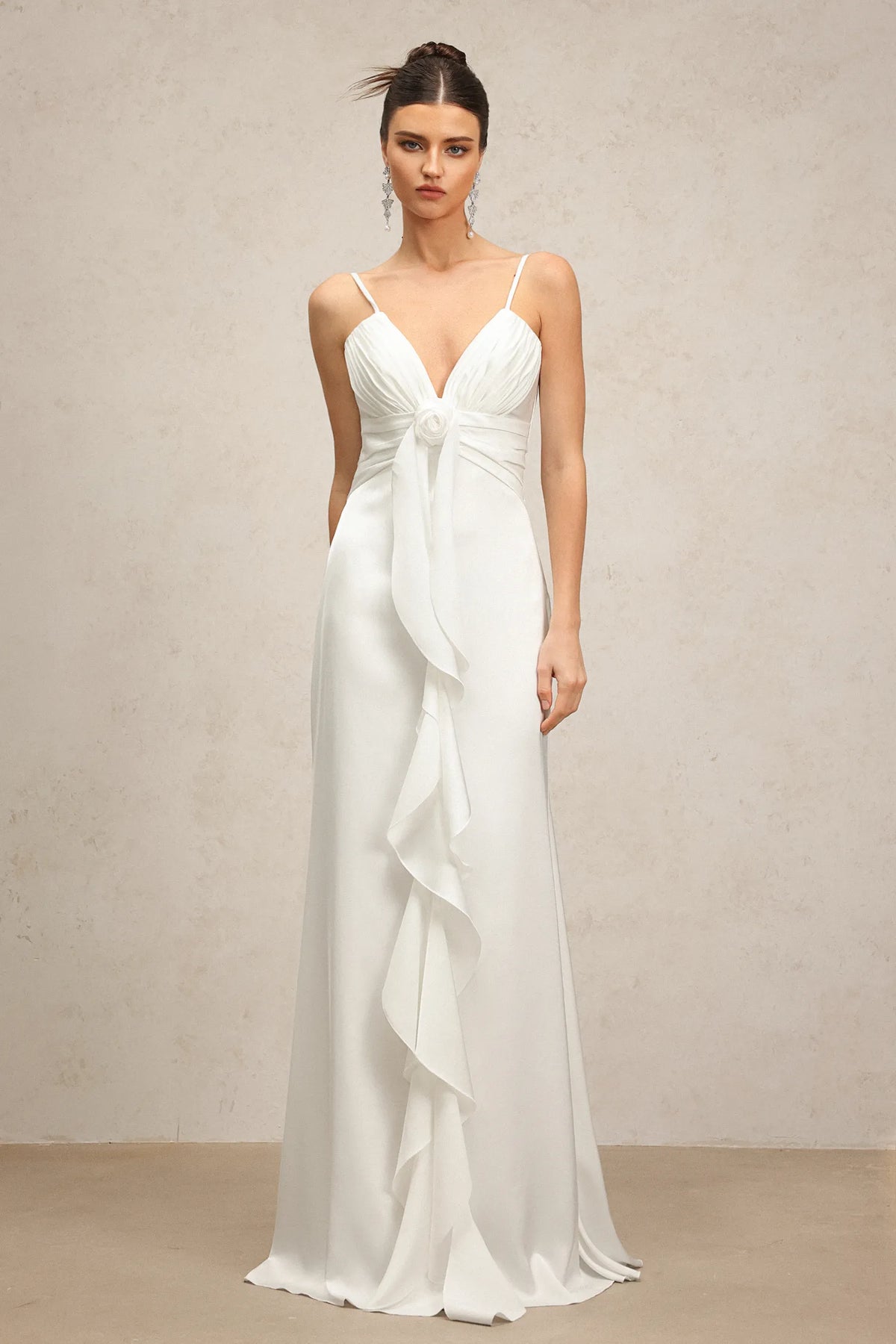 Yvonne V Neck Flower Maxi Dress