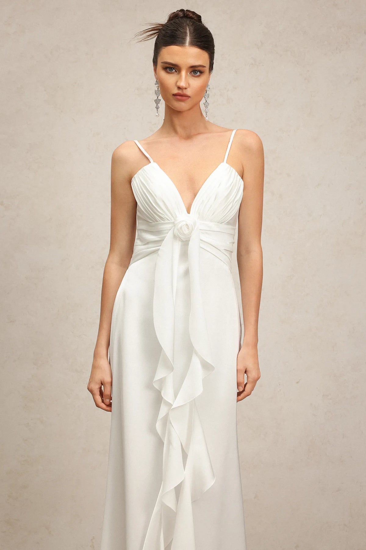 Yvonne V Neck Flower Maxi Dress