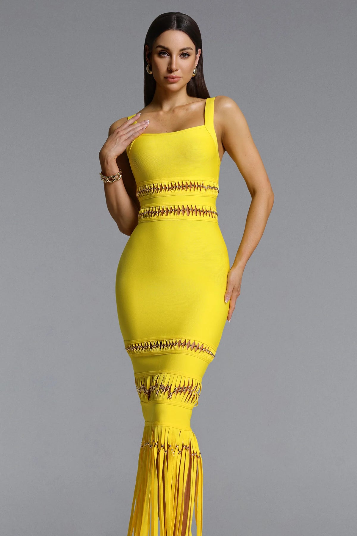 Shanley Beaded Fringe Dress