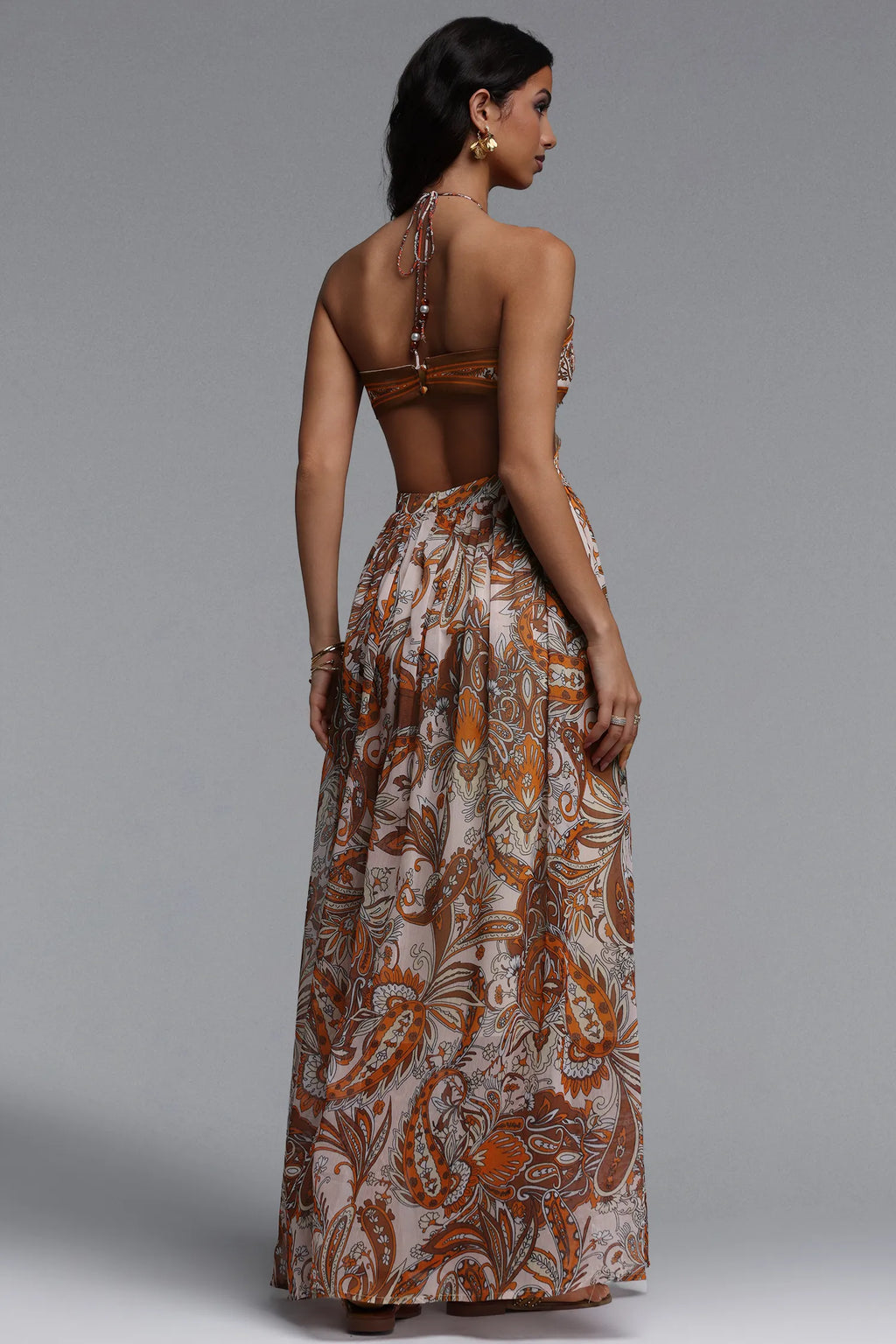 Polasa Floral Print Maxi Dress