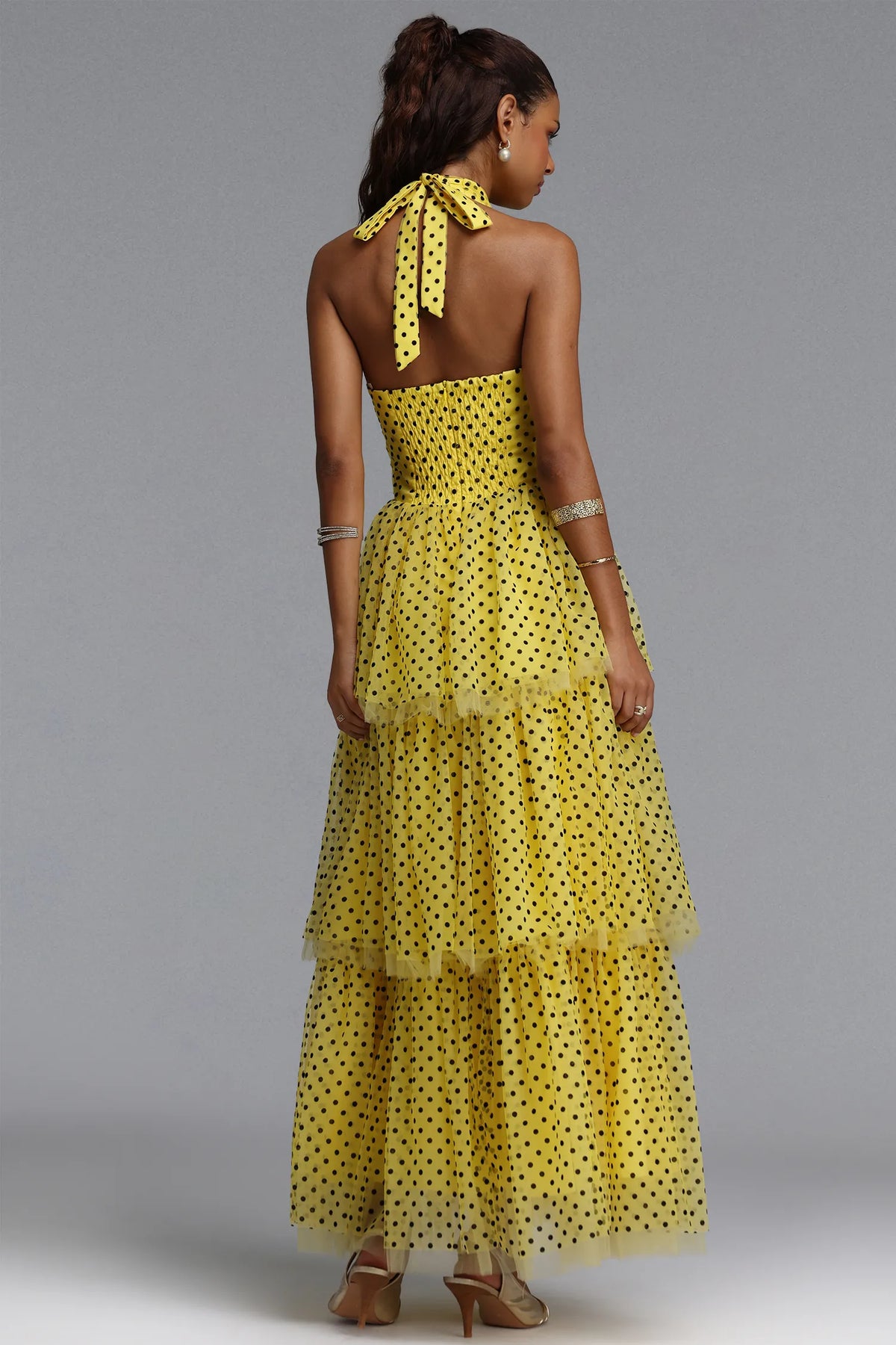 Julietta Layered Polka Dot Dress
