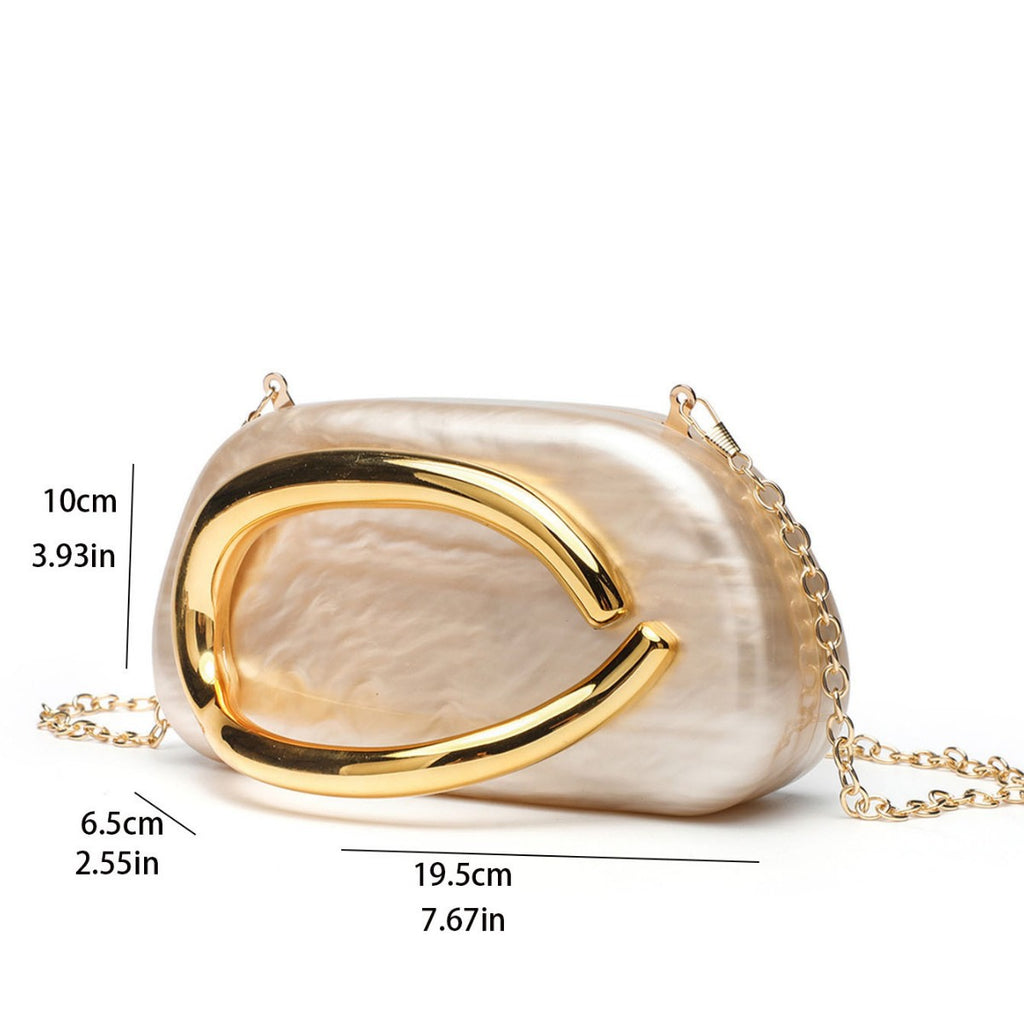 Thea Oval Evening Clutch