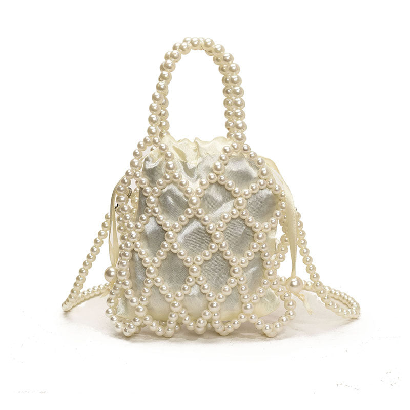 Zoe Beaded Woven Shoulder Handbag