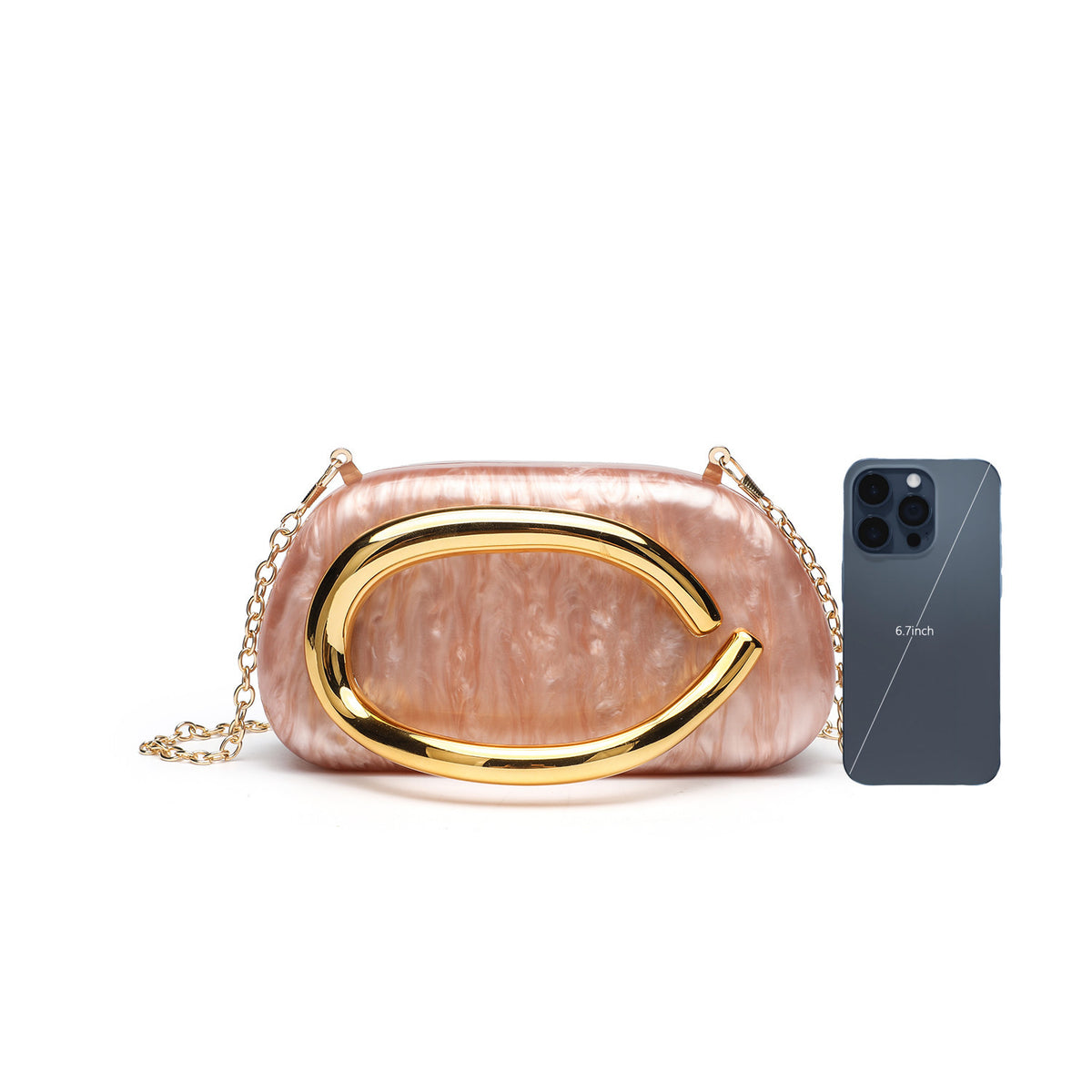 Thea Oval Evening Clutch