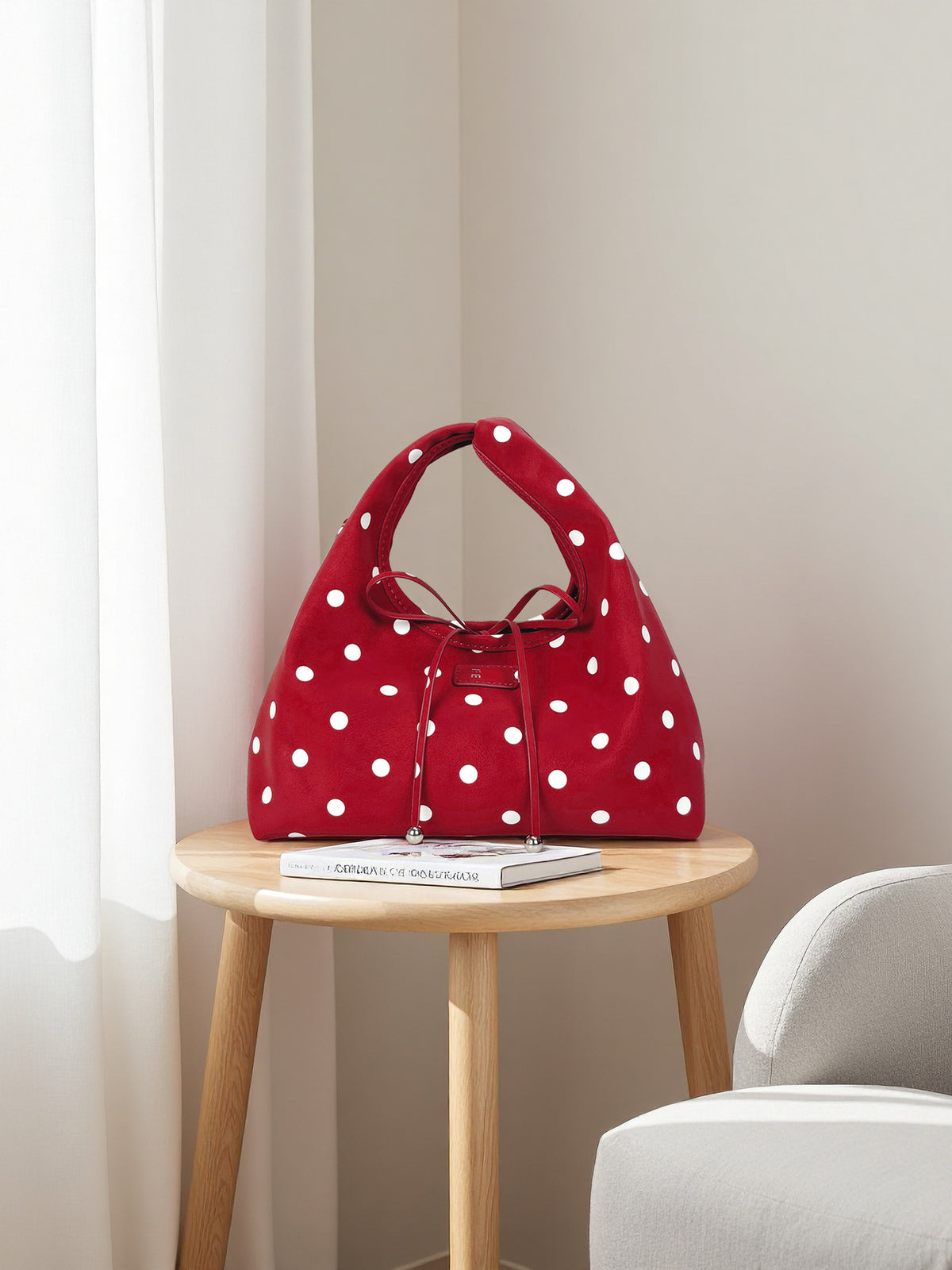 Auri Polka Dot Shoulder Bag