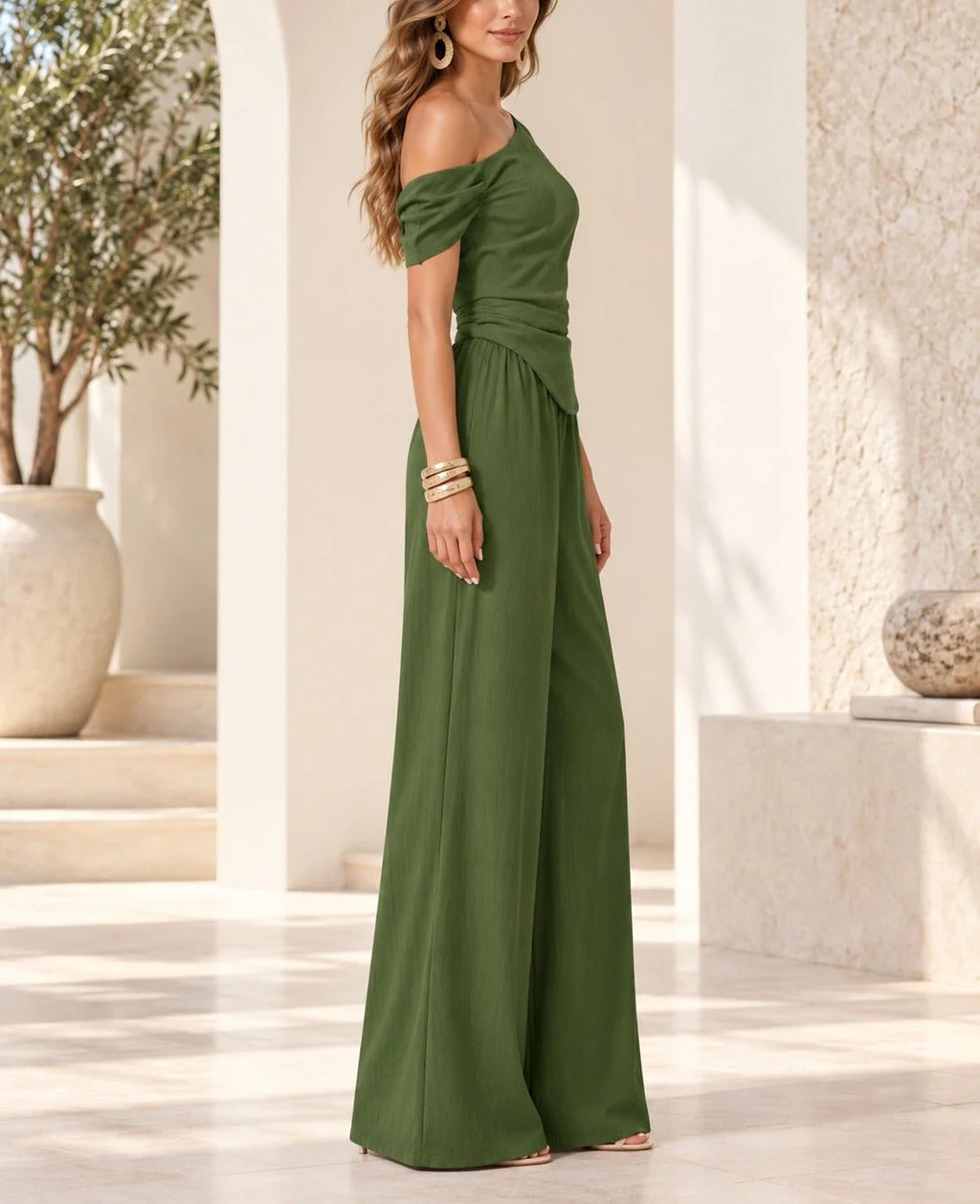 Rae Asymmetric Pants Set