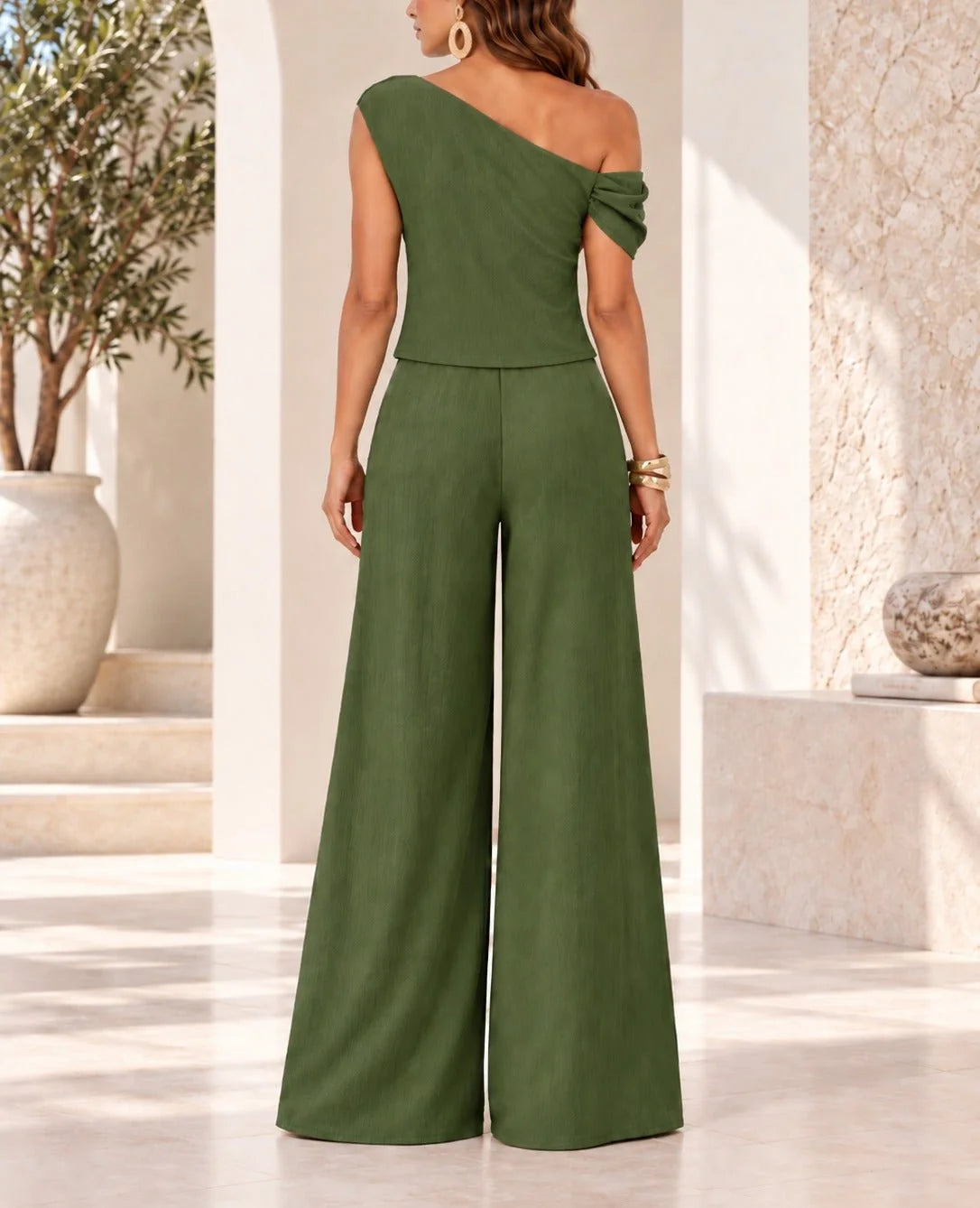 Rae Asymmetric Pants Set